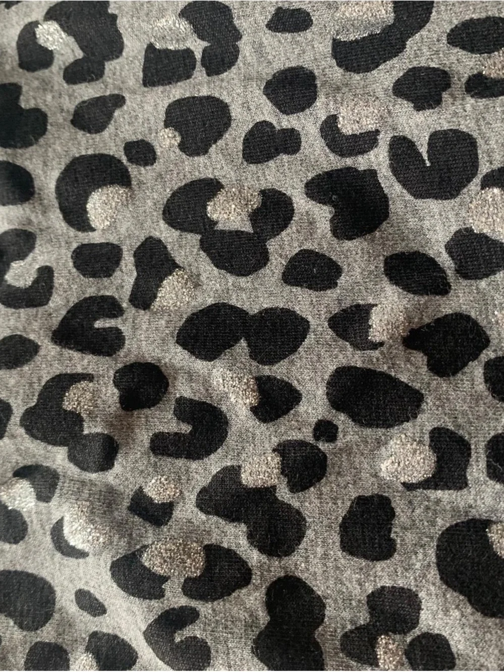 Kid’s Grey Leopard Print Leggings